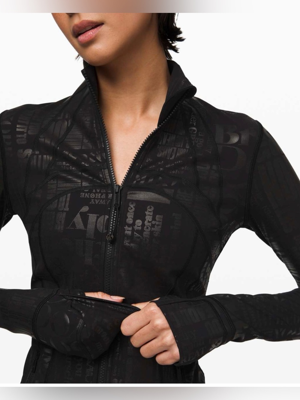 NWOT Lululemon Define Jacket *Manifesto
20YR Manifesto Foil Black Black W4BK4S - Picture 5 of 6